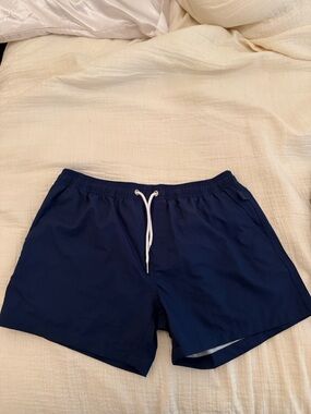 NEW Navy Blue Vacay Men’s Swim Shorts Large